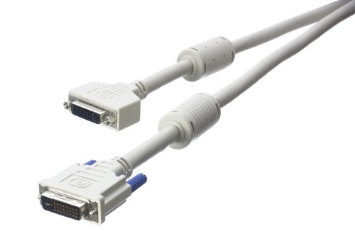 Vivanco CK 188/2 DVI-I-Dual-Link Digital Monitor Verlängerungskabel DVI-I-Stecker auf DVI-I-Kupplung, 1,8 m