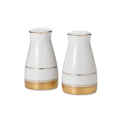 Noritake Crestwood Gold Salt Pepper Shakers