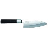 Kai 6715D Wasabi Black Deba Knife, 6-Inch