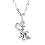 Sterling Silver Childrens Gecko Necklace