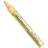 Uchida of America 350-CGLD DecoColor Premium 3 Way Chisel Point Pen, Gold