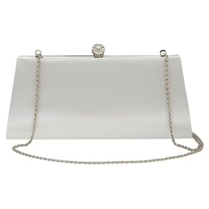 La Regale Rhinestone Ball Satin Clutch