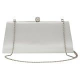 La Regale Rhinestone Ball Satin Clutch