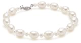 Valero Pearls pearls4girls Damen-Armband Süßwasser-Zuchtperlen weiß 19 cm 474511