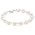 Valero Pearls 474511 - Pulsera de mujer de plata con perla cultivada de agua dulce, 19 cm