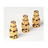 Monster High Performance BNC to RCA Video Adapters 3 Pack Female RCA to Male BNC (VA MBFR-3H)