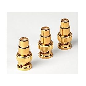 Monster High Performance BNC to RCA Video Adapters 3 Pack Female RCA to Male BNC (VA... by Monster