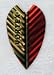 Sporting Goods : 3 sets Vortex from Accudart®, Red/Gold, X-flights - Larger Size