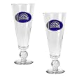 Colorado Rockies MLB 2pc Pilsner Glass Set with Baseball on stem - Oval Logo