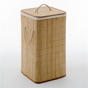 Nameeks BA38-35 Bamboo Laundry Bag Bathroom Accessory Set