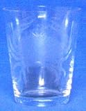 Individually Hand Etched Crab Rocks Glass 4.5"H Set / 4