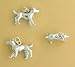 Sterling Silver Charm, Jack Russell Terrier Dog Breed, 9/16 inch, 3.1 grams