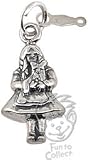 Wizard of Oz Dorothy with Toto Sterling Silver Charm