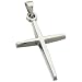 25.00mm X 18.00mm Platinum Cross Pendant