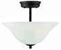Design House 514935 Drake 2-Light Semi Flush Ceiling Mount, 11-Inch by 13.25-Inch, Oil Rubbed Bronze