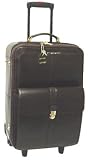 Leather Laptop Brief Carry-on - Black