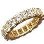 14K gold Round 3.75mm / 3.4ct tw eternity band