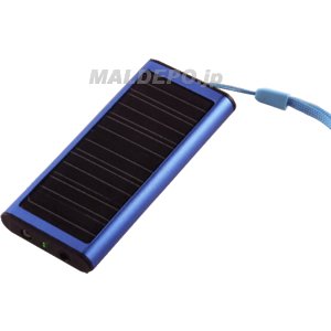 ソーラーモバイル充電器　LEDライト付　FS-305　携帯電話・DSLite・iPod・iPhone・PSP・PocketWiFiに充電可能！