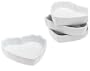 BonJour 4-Ounce Heart-Shaped CrFme BrvlTe Ramekins, Set of 4