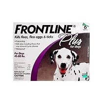 Frontline Plus Dog 45-88 Pounds, 6 Month