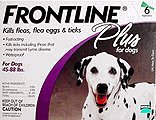 Frontline Plus Dog 45-88 Pounds, 6 Month