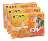Sony Mini-DV Cassettes (DVC) Premium series 60 Minute  (3-Pack)