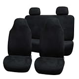 FH-FB105114 Classic Suede Car Seat Covers Black color