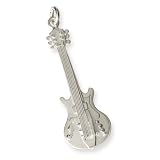 Bijou musique pendentif en argent : guitare �lectrique