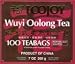 All Natural Foojoy Wuyi Oolong (Wu Long) Weight Loss Tea 100 Tea Bags