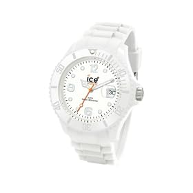 Ice Watch - SI.WE.B.S.09 - Ice Blanc - Montre Homme - Quartz Analogique - Cadran Blanc - Bracelet Silicone Blanc - Grand Mod�le