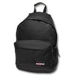 EASTPAK WYOMING - RUCKSACK MIT LEDERBODEN - BLACK - 