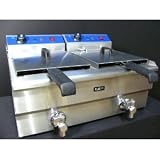 Electric Twin 10L Commercial Deep Fat Fryer with Taps  from KuKoo