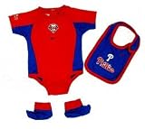 Philadelphia Phillies Creeper with Bib and Booties