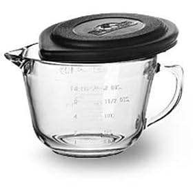 Kitchen Supply 2 Quart Glass Batter Bowl With Lid