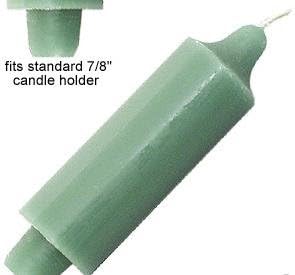 5" White Coach Candles (Set of 6) Dripless and Smokeless Made in USA
