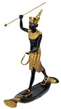Ancient Egyptian King TUT on Papyrus Raft Tutankhamun Pharaoh Statue 7-1/4 Inch