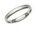 Kit Heath Women's Ring 3mm, Titanium and silver ring.