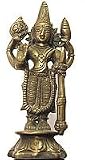 ShalinCraft Lord Vishnu Statue Sculpture Made in Brass - Inspirational Gifts 2 x 1.25 x 4.5 (mstvs003)