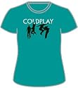 Coldplay, Jumping Teal Girl's T-Shirt