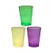 Party Essentials Hard Plastic Party Cups/Tumblers, 10-Ounce, Mardi Gras Mix, 50-Count