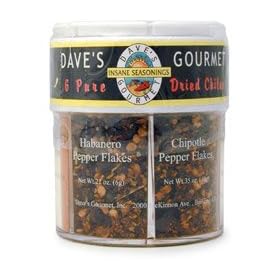 Dave's Gourmet Six Pure Chiles Gift Shaker