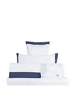 Rivolta Carmignani Juego De Sábanas Sateen 300TC (Blanco/Azul)