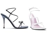 Card, 4 Inch Stiletto Heel Sandal In 2 Colors, by Ellie Shoes