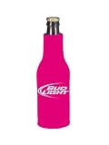 Bud Light Hot Pink Beer Bottle Suit Koozie Cooler