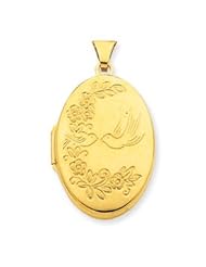 Genuine IceCarats Designer Jewelry Gift 14K Birds Locket