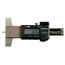 Mitutoyo Tire Thread LCD Depth Gauge, Inch/Metric, 0-1"/0-25.4mm Range