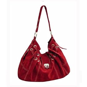 Suede Feel Swiss Handbag - Free Shipping