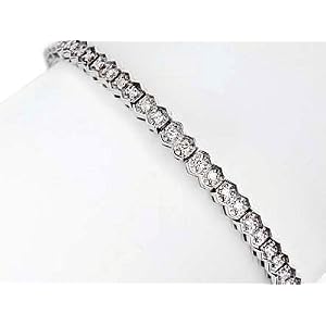1ct TW Diamond Tennis Bracelet in 14kt White Gold by