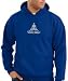 LOTUS POSE Mens Yoga Meditation Hoody Sweatshirt - Royal Blue