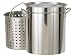 Kitchen & Housewares : Bayou Classic 1160 62-Qt. Fryer- Steamer with Lid and Basket - Stainless